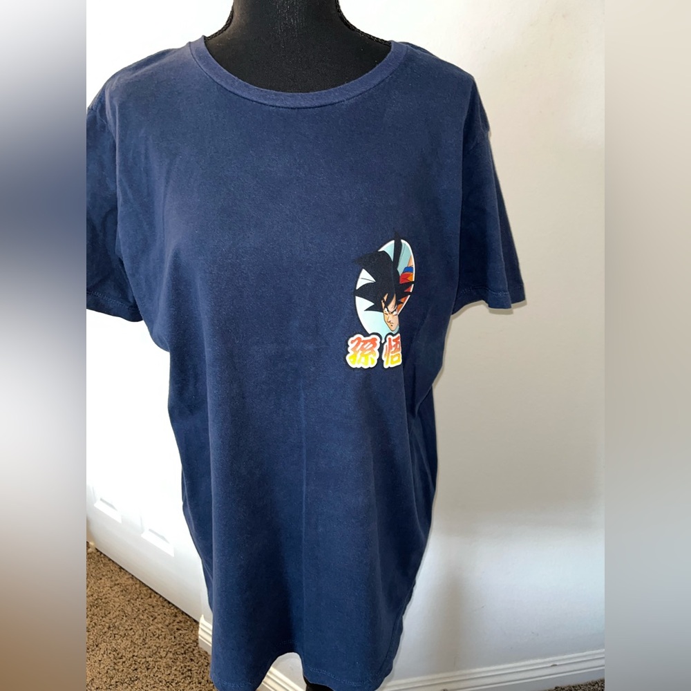 Dragon Ball Z Goku Super Saiyan Graphic T-Shirt | Navy Blue | Anime Tee